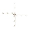 GLOBE Electric 59865 Spence 6-Light Foldable Track Lighting, Brushed Nickel,