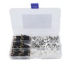 Yuhtech Cam Bolt Nut Dowel, 108 Pcs Flat Furniture Connector