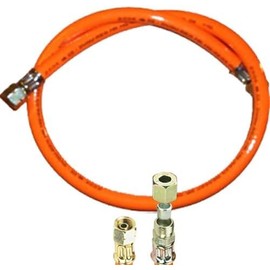 TGO Gasgeräte GmbH Propane Gas Hose with 1/4 Inch Left x 8 mm Cutting Ring Screw Connection (Standard, 80 cm)
