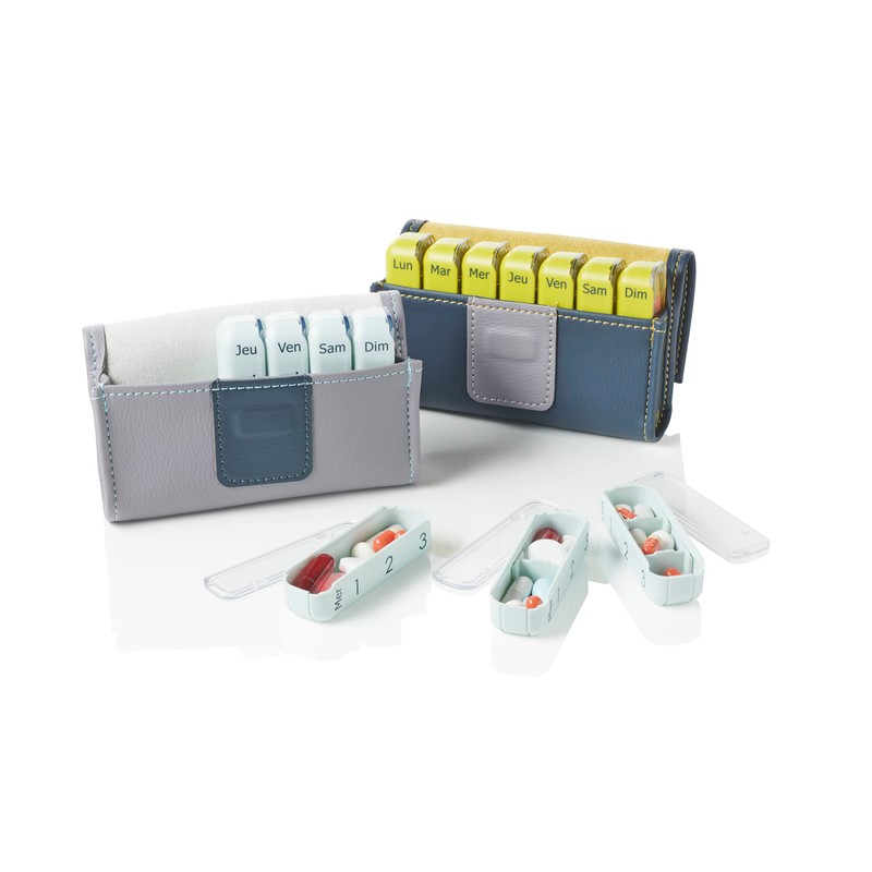 PILBOX MINI GRIGIO CHIARO: DISPENSARE DI PILLOLE PERSONALE, 1 COMPARTIMENTO