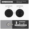 Weiser Safelock Matte Black Round Deadbolt Lock, ANSI/BHMA Grade 3