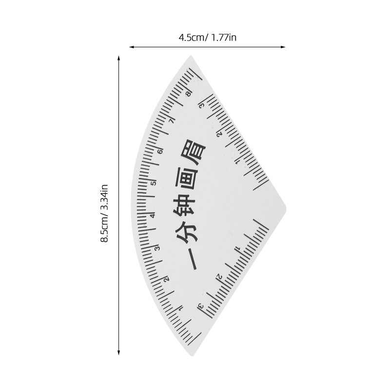 Didiseaon 2pcs Fast Drawing Eyebrow Ruler PVC Mapping Tools Eyebrow