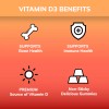 Zaytun Halal Vitamin D3 2000IU, Supports Bone, Teeth & Immune