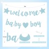 Blue Welcome Baby Banner, Welcome Back, Home Banner Decoration with