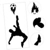 GRIRIW Sports Wall Decal Soccer Player Theme Bedroom Decor Safe