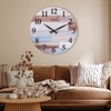 Tulivios Wooden(MDF) Wall Clock 12 Inch Silent Non Ticking Analog,