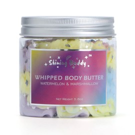 Manteca Corporal Batida Arcoíris, Sandía Y Malvavisco, Aroma Frutal, Infusionada Con Extractos De Frutas, No Grasa, Manteca De Karité Cremosa E Hidratante, Cuidado Nutritivo Para Todo Ti