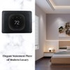 Onyx Black Rectangle Wall Plate for Ecobee Smart Thermostat Enhanced