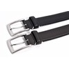 Prairie Ginza NB12612 Men's Deerskin Business Belt, Black