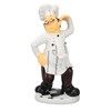 French Chef Figurine 30x14x11cm Resin Funny Chef Sculpture Kitchen Restaurant