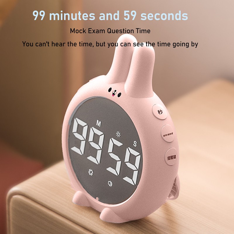 Cute Digital Timer Multifunctional High Accuracy Magnetic Kids Countdown Timer
