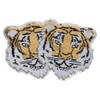 YYlingx 2 Pcs Sequins Embroidery Patches, Sew On Tiger Sequin