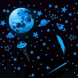 Glow in The Dark Stars, Glow in The Dark Stickers Ceiling Stars Glow in The Dark Stars Ceiling Wall Stickers for Nursery Bedroom Living Room