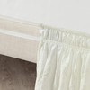 Lush Decor Ruched Ruffle Elastic Easy Wrap Around Bedskirt, Queen/King/Cal