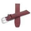 Bandini Womens Italian Leather Watch Strap - Burgundy - Glossy