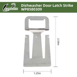 2pc WP8580309 Dishwasher Door Latch Strike Fit For Whirlpool Kenmore Replacement 8269111 8580309 1181203