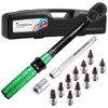 Uharbour Torque Wrench Set 1/4 Drive with Bits and Extension