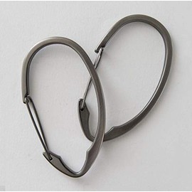 Splash Home Premium Rings Rustproof Metal for Bathroom Shower Rods, Curtains, Set of 12 Hooks, Pewter