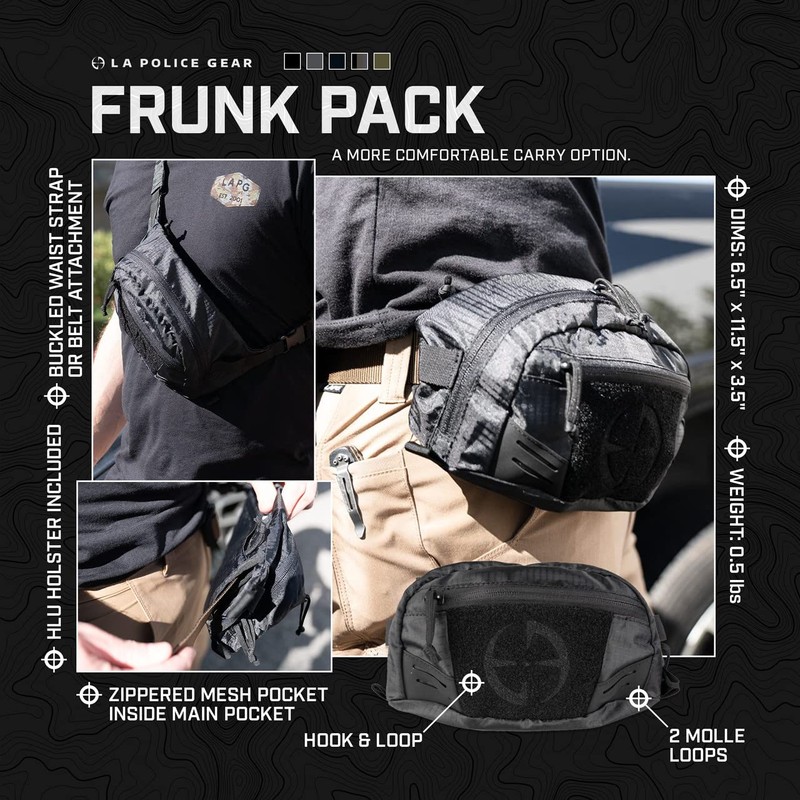 LAPG Frunk Waist Pack, Tactical Fanny Pack for EDC/Everyday Carry,