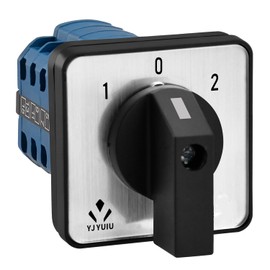 YJYUIU, Universal Cam Switch, Rotary Switch, YJUW3420 Toggle Switch 660V, 20A, 3 Positions (ON-OFF-ON), 4 Phases, 16 Terminals