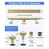 YEFU Gold Linear Shower Drain for Bathroom: 32 Inch Shower