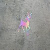 Decal Stickers of Reindeer Silhouette (Hologram) (Set of 2) Premium