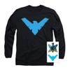 Popfunk Nightwing Logo Longsleeve T Shirt & Stickers (Small) Black