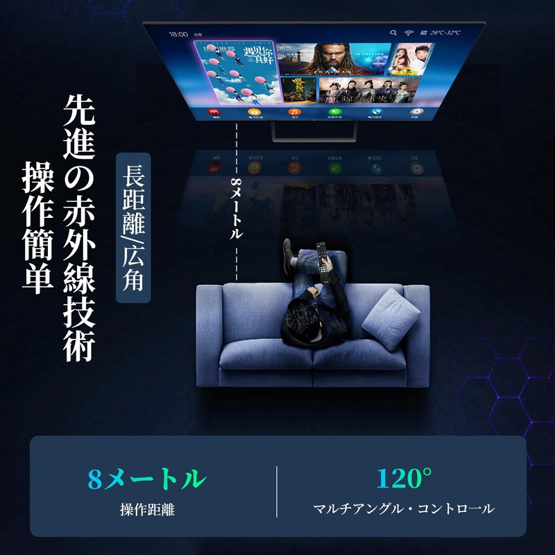 YAIBUDE Pre-configured TV Remote Control for Hisense Models Compatible with