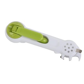 6 in 1 One Touch Can Jar Bottle Opener, Ergonomic Easy To Hang Lightweight Multi Function, for Kitchen with ABS Material
