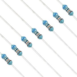 YOKIVE 100pcs 680K Ohm Resistor, 1/4W (0.25W) Metal Film Fixed Resistor, Tolerance +/-1% Resistors, ROHS Certificated