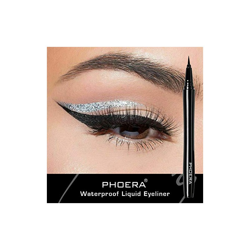 AQUAPURITY PHOERA® WATERPROOF LIQUID EYELINER PEN BROWN BLACK AND 4