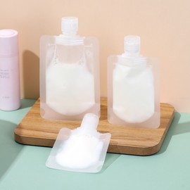 Design Mobile Flip Cap Cosmetic Travel Swimming Pool Sealed Shampoo Lotion Container Pouch 100ml