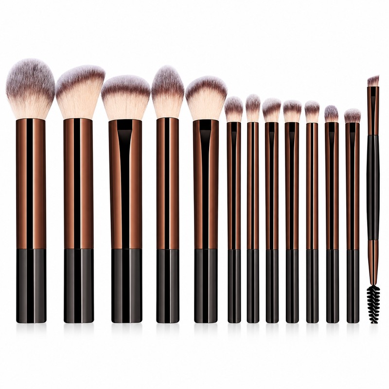 13-Piece Makeup Brush Set for Face & Eye Makeup –