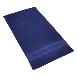 Volkswagen 330084501287 Bath Towel Beach Towel Size 180 x 100 cm Blue with Lettering