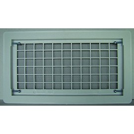 Witten Automatic Vent Bestvents 510WH Foundation Vent, 15-1/4 in W, Polypropylene, White