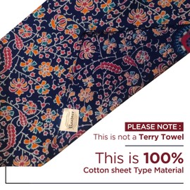 raajsee Blue Orange Round Beach Tapestry Hippie/Boho Beach Blanket Mandala/Indian Cotton Throw - Round Tablecloth/Home Decor/Indie Rug Yoga Mat Meditation Picnic Rugs 127 CM / 50 INCHE Circle