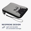 kwmobile Case for eReader Neoprene Case Cat Meow Grey Black