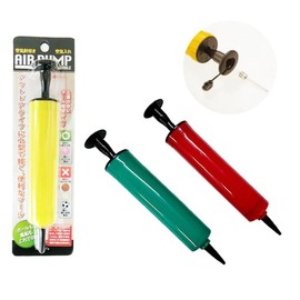 Ball Inflator with Needle for Sports, Balloons, Floats, Beach Balls, and More; Ball Needle Stored in Top Lid