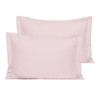 Cotton Light Pink Standard Percale Pillow Cases 2 Pack, 100%