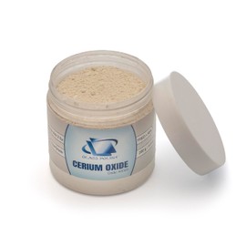Glass Polish PRO 8.8oz (250g) Cerium Oxide - Fine-Grade Cerium Oxide Glass Polishing Powder - TREO 95% - 2.5 Microns - White - GP90003