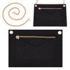 WADORN 1 Set Purse Organiser Insert Conversion Kit with Gold