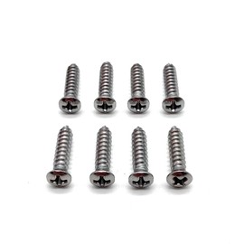 REGION OFFROAD Headlight Bezel/Turn Signal/Side Marker Screws compatible with Jeep Wrangler YJ 1987-1995 (Chrome)