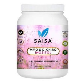 Myo Y D-chiro Inositol 260 Gramos Relación optima 40:1 Saisa Herbal