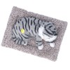 Cat Ornament Simulation Design Vivid Cute Plush Lying Cat with