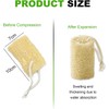 2 Pcs Natural Loofah Cleaning Supplies, All-Natural Loofah Sponge for