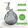 VKSG Glass Soap Dispenser for Kitchen, 350ML Hand Soap Dispensers