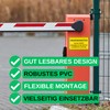 Safety Sign "PRIVATGRUNDSTÜCK - Ab hier Stop!", 1 Piece, 30