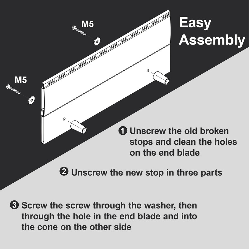 ipow Stop Stop for Roller Shutter Protection, Set of 10,