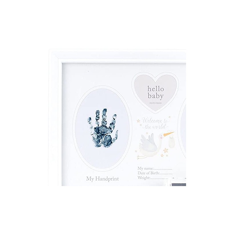 Baby Hand / Footprint Photo Frame Keepsake with Ink Pad