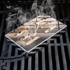 Blumtal smoker, smoker box made of stainless steel, gas barbecue
